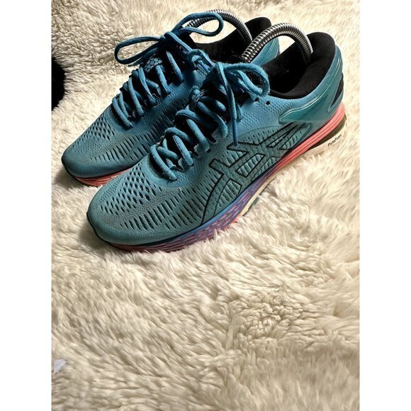 ASICS WOMENS GEL KAYANO 25‎ COLORFUL RUNNING SNEAKERS SZ (10) NO SIZE TAG - Picture 1 of 8
